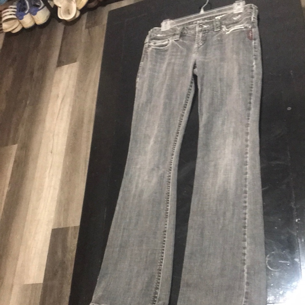 Women’s Gray Flared Jeans - Classic Flare Fit